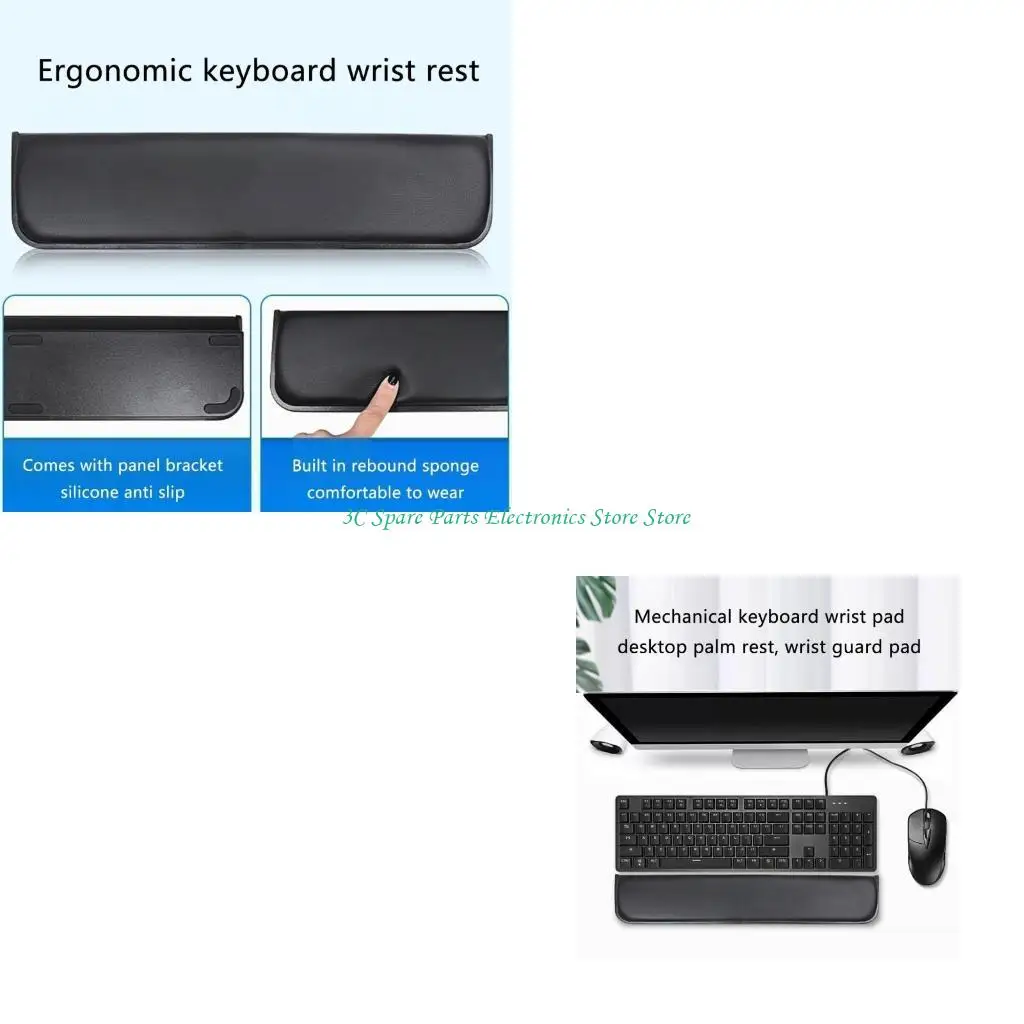 SZ Wrist Support Pad for Keyboards Ensures Ergonomic Comfort and Reduces Discomfort for Extended Typing or Gaming