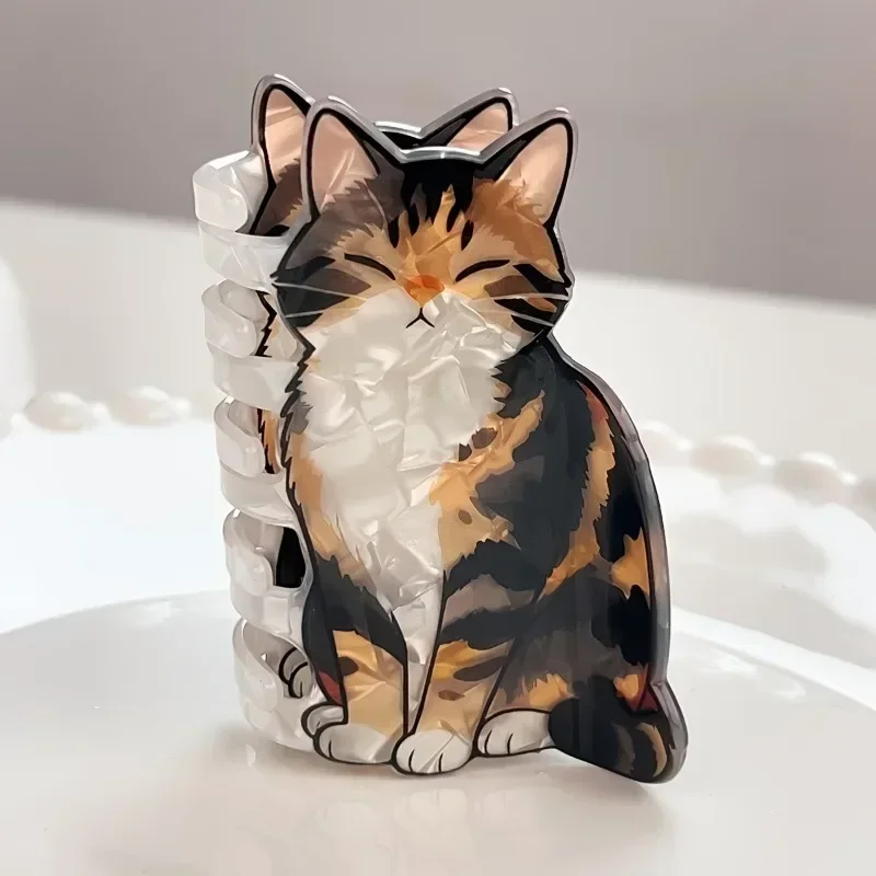 "1pc Versatile Cat-shaped Hair Clip, Cute Style Hair Accessory, Easy to Wear, Daily Use, Festivals, Cat Lovers. "