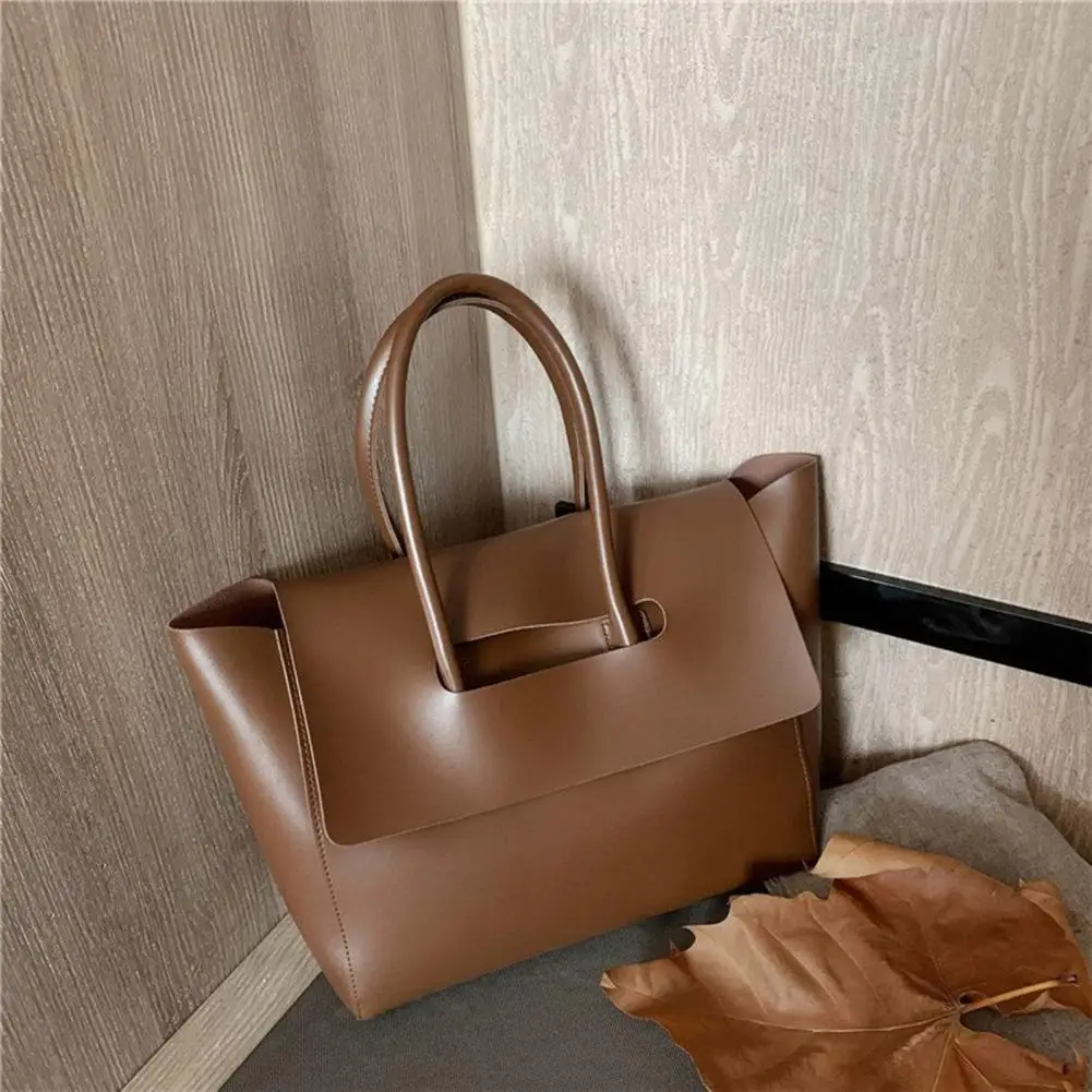 Retro Tote Bag Large Capacity Handbag Underarm Shoulder Bag Everyday Carry Women Purse for Commuting Work Dating Shopping