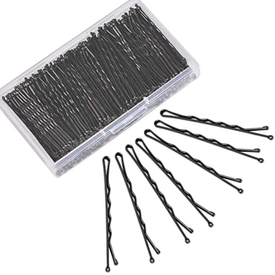 240 Pcs Bobby Pins Black, 2.2 Inch Bobby Hair Pins for All Hair with Box