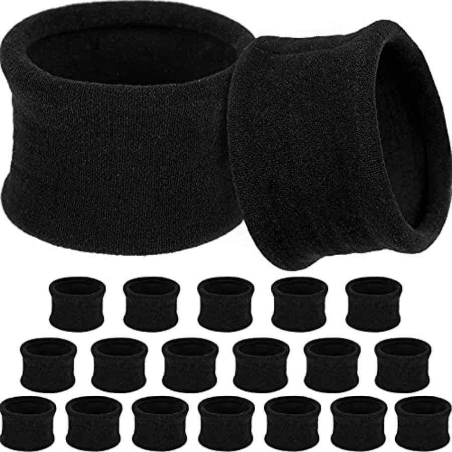 EBOOT 20 Pieces Large Cotton Stretch Hair Ties Bands Rope Ponytail Holders Headband for Thick Heavy or Curly Hair, Diameter