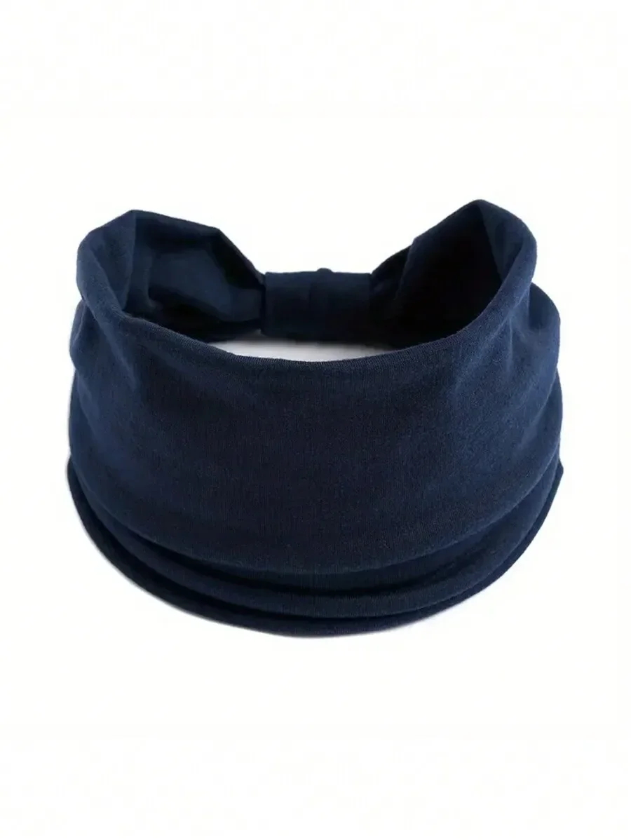 Wide Stretch Headband For Women Knot-Tied Turban Hair Band Boho Sports Yoga Non-Slip Elastic Hair Wrap