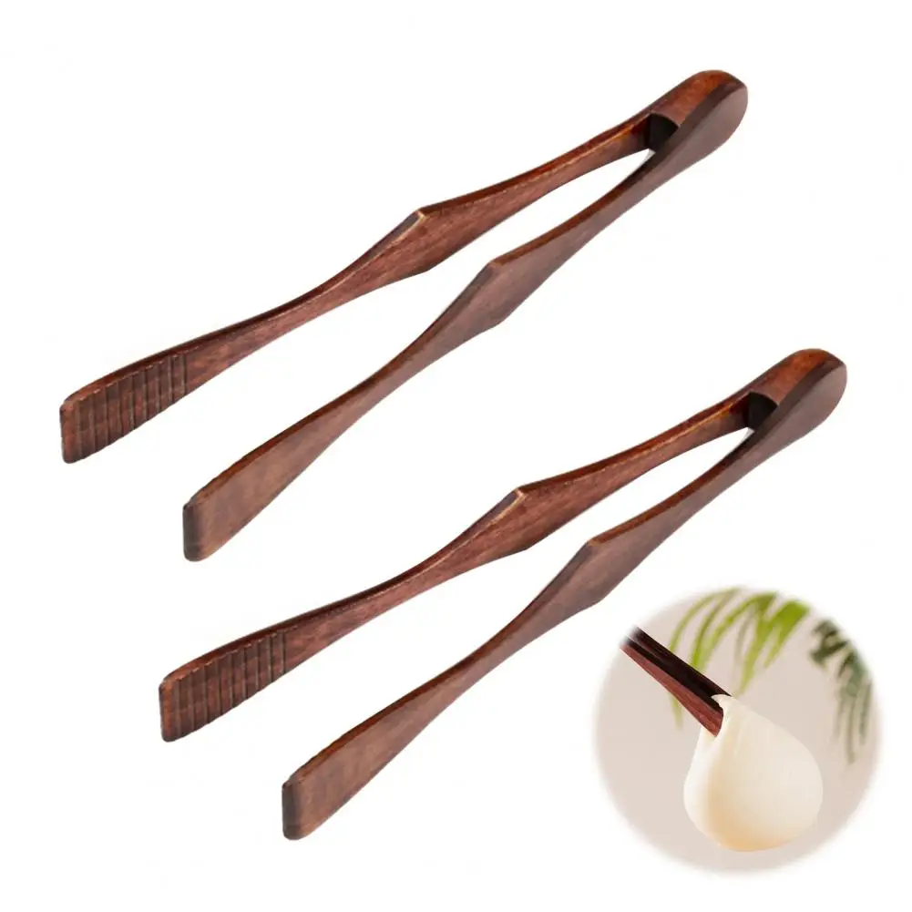 Bamboo Wooden Food Toaster Tongs Natural Bamboo Tongs Tea Clip Kitchen Hotel Bakery Bread Clip Food Clip Kitchen Tongs